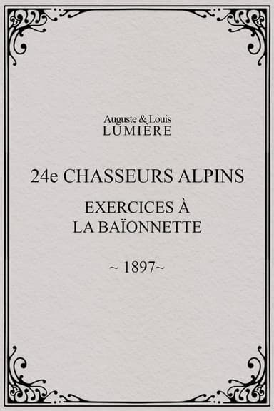 24ème chasseurs alpins : exercices à la baïonnette
