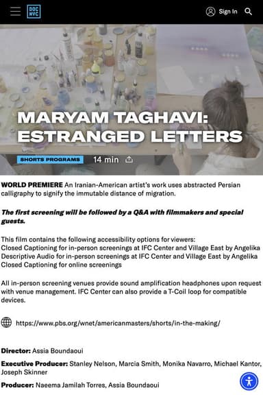 Maryam Taghavi: Estranged Letters