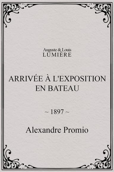 Arrivée à l'exposition en bateau