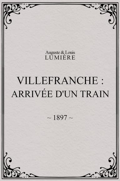 Villefranche : arrivée d'un train