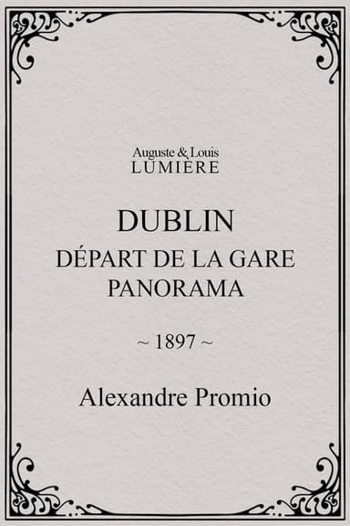 Dublin, Départ de la gare. Panorama