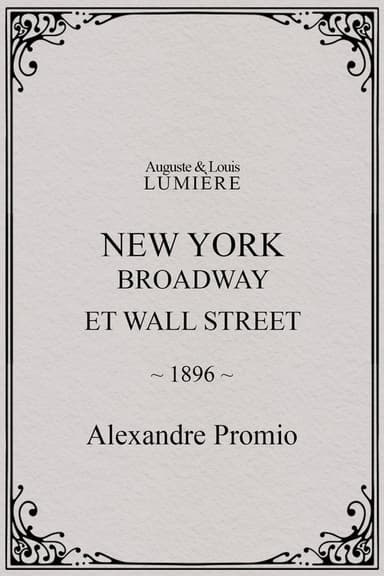 New York, Broadway and Wall Street