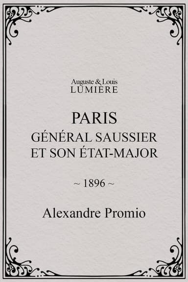 Paris : général Saussier et son état-major