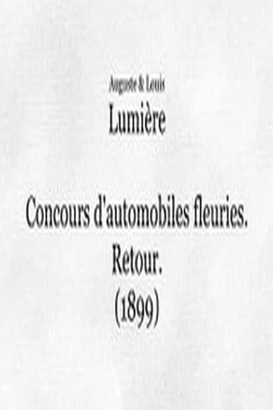 Fête de Paris 1899: Concours d’automobiles fleuries (retour)