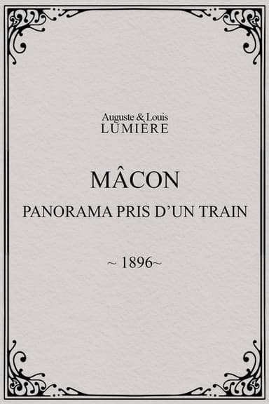 Mâcon : panorama pris d’un train