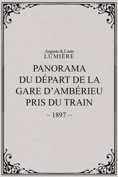 Panorama du départ de la gare d’Ambérieu pris du train (temps de neige)
