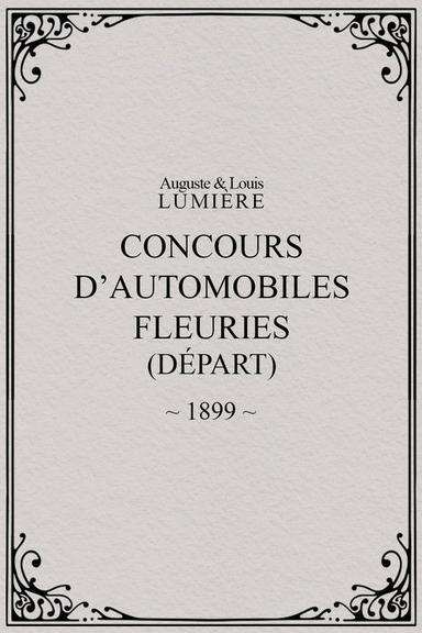 Fête de Paris 1899: Concours d'automobiles fleuries (départ)