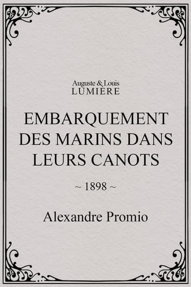 Embarquement des marins dans leurs canots