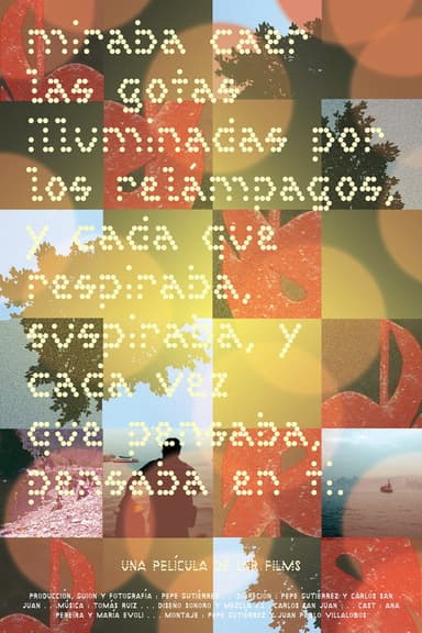 Miraba caer las gotas iluminadas por los relámpagos, y cada que respiraba suspiraba, y cada vez que pensaba, pensaba en ti