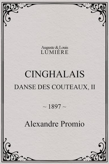 Cinghalais : danse des couteaux, II