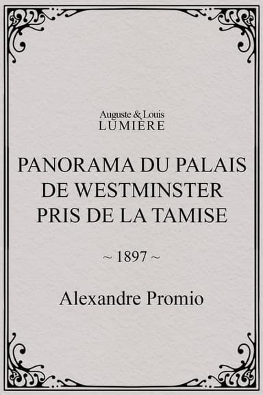 Panorama du palais de Westminster pris de la Tamise